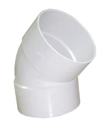 Codo de pvc sanitario 45°